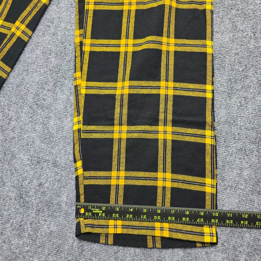 NFL Team Apparel Pittsburgh Steelers Plaid Pajama Pants Women's Large Black - Picture 9 of 10